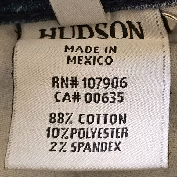 Hudson Collin Flap Skinny Crop Denim Jeans in Adventure Blue - Picture 13 of 15